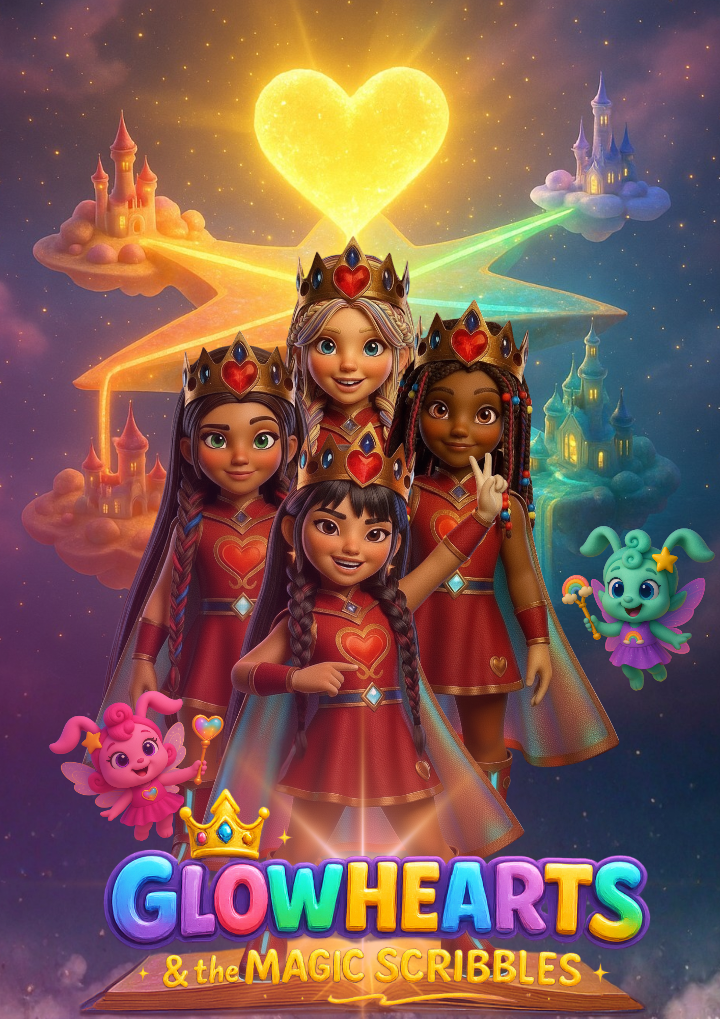 Glowhearts and the Magic Scribbles Movie Poster